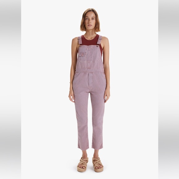Mother The Scrapper Overalls from Anthropologie Size L EUC - Picture 2 of 16